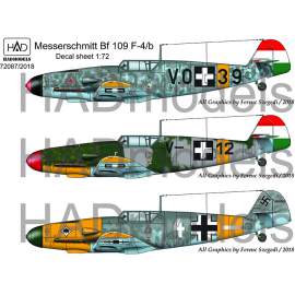 72087/2018 corrected Messershmitt Bf 109 F-4/b decal sheet 1:72