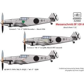 32060 Messerschmitt Bf 109 A decal sheet 1:32