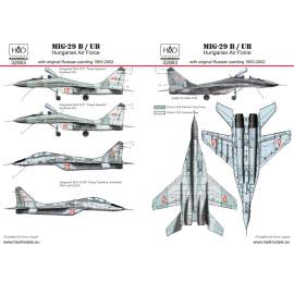 32063 MiG-29 in Hungarian service old painting decal sheet 1:32