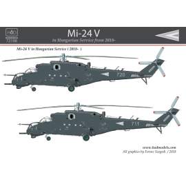 72198 Mi-24 V in Hungarian service from 2018 decal sheet 1:72