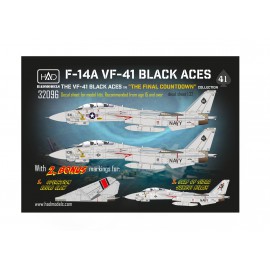 32096 F-14A Black Aces ” The Final Countdown” decal sheet 1:32
