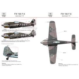 72106 FW 190 F-8 decal sheet 1:72