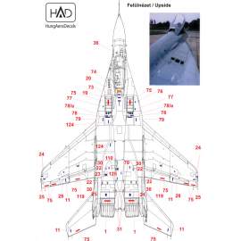 72111 MiG-29 Full Russian Stencil decal sheet 1:72
