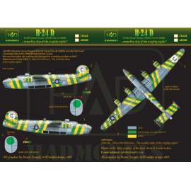 72155 B-24D Green Dragon USAF decal sheet 1:72
