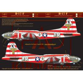 72158 B-17E Birmingham Blitzkrieg USAAF  decal sheet 1:72