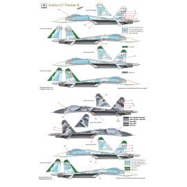 72160 Su-27 Flanker B decal sheet 1:72