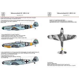 72174 Messerschmitt Bf 109 G-14 decal sheet 1:72