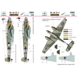 32053 Bf 110 D-3 Africa corps decal sheet 1:32