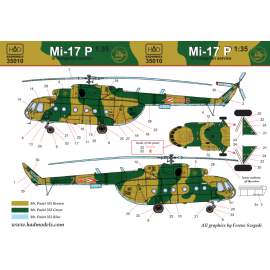 35010 Mi-17 P decal sheet for Trumpeter kit 1:35