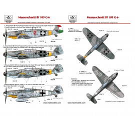 72107 Bf 109 G-6 decal sheet 1:72