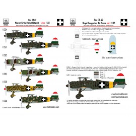 32074 CR-42 Royal Hungarian Air Force with Cross insignias for ICM kit 1:32