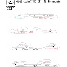 32067 MiG-29 orosz feliratú stencil dupla matrica 1:32
