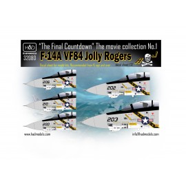32080 F-14A Jolly Rogers  ”A végső visszaszámlálás” sorozat no.1 dupla matrica 1:32