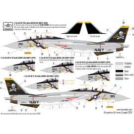 32080 F-14A Jolly Rogers  ”The final countdown” collection decal sheet 1:32