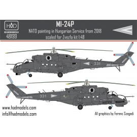 48199 Mi-24P NATO painting in Hungarian service decal sheet 1:48