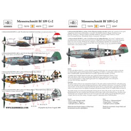 48078 Messerschmitt Bf 109 G-2 decal sheet 1:48