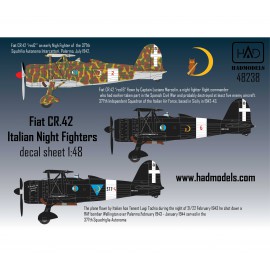 48238 CR-42  Italian Night figthers decal sheet 1:48