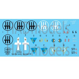 48238 CR-42  Italian Night figthers decal sheet 1:48