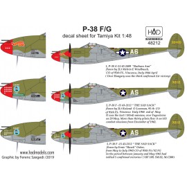 48212 P-38 F/G  for Tamiya kit Above Europe decal sheet 1:48
