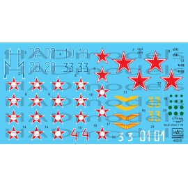 48205 Il-10 late part 1 decal sheet 1:48