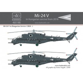 48198 Mi-24 V in Hungarian Service with new NATO painting decal sheet 1:48