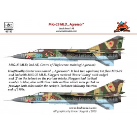 48195 MiG-23 MLD Agressors ( 07; 03) TOP GUN decal sheet 1:48