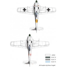 48179 FW-190 A-4 (Black 2 JG54; + Soviet captured painting) matrica 1:48