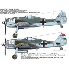 48178 FW-190 F-8 ( 64 ”Ági”, 65 ”PÖTTÖM”) decal sheet 1:48