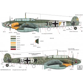 48155 Bf 110 D-3/E-2 ”Africa” part 2 decal sheet 1:48