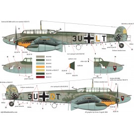 48154 Bf 110 D-3/E-2 ”Africa” part 1 decal sheet 1:48