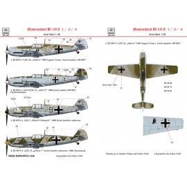 48149 Me Bf 109 E 1/3/4 part 2 (white 9, White 6, Black 9 ”Schnauzl”, yellow 1) matrcia 1:48