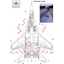 48111  MiG-29 full Russian stencil deal sheet 1:48