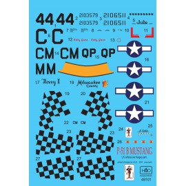 48101 P-51 B Mustang matrica 1:48