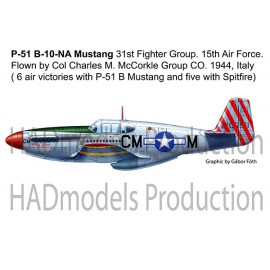 48101 P-51 B Mustang decal sheet 1:48