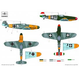 48087/2018  Messerschmitt Bf 109 F-4/b part II decal sheet1:48