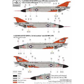 48255  F-4S/J Phantom II  US NAVAL Air Test Center ” The final Countdown” decal sheet 1:48