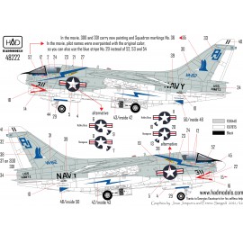 48222  A-7E Corsair II VA-82 ” The Marauders” in ”The Final Countdown” decal collection 1:48 