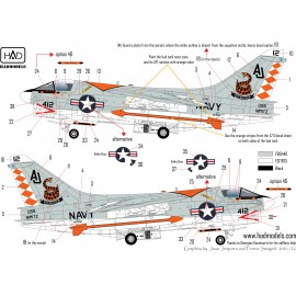 72221 A-7E Corsair VA-86 ”Sidewinders” in ”The final countdown” decal sheet collection 1:72