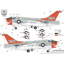 72256 A-7E US NAVAL Air Test Center ” The final Copuntdown” decal sheet 1:72