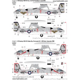 72225 E-2C/B Hawkeye The Final Countdown collection decal sheet 1:72