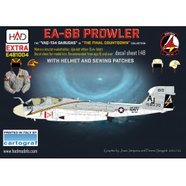 E481004 EA-6B Prowler VAQ-134 ”GARUDAS” in the ”Final Countdown” decal sheet 1:48