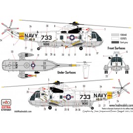 E721001 SH-3H Seaking ”Final Countdown” movie collection Extended version decal sheet 1:72