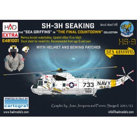 E481001 SH-3H Seaking ”Final Countdown” movie collection Extended version decal sheet 1:48