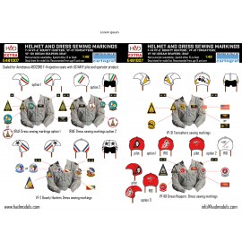E481007 F-14A/D helmet and dress sewing marlkings VF-2, VF-101, VF-31 decal sheet  1:48