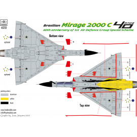 48261  Mirage 2000C ”40th anniversary of 1st Air Defence Group” decal sheet 1:48