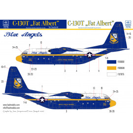 72270 C-130T ”Fat Albert” decal sheet 1:72