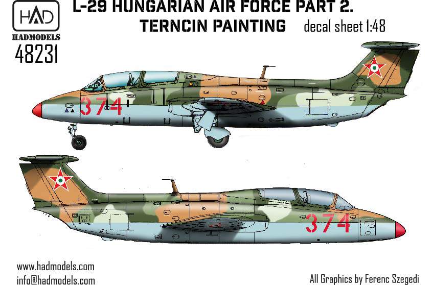 48231 L-29 Hungarian Air Force Part 2. decal sheet 1:48